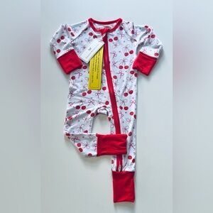 Cousins Bamboo Cherry Print Convertible Zippy